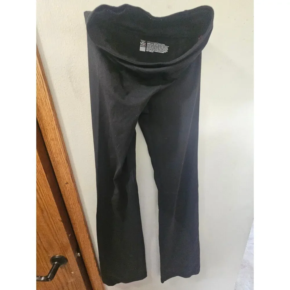 Victoria’s Secret VSX Sport Black Yoga Pants Women’s XS Flare Activewear - Picture 2 of 5